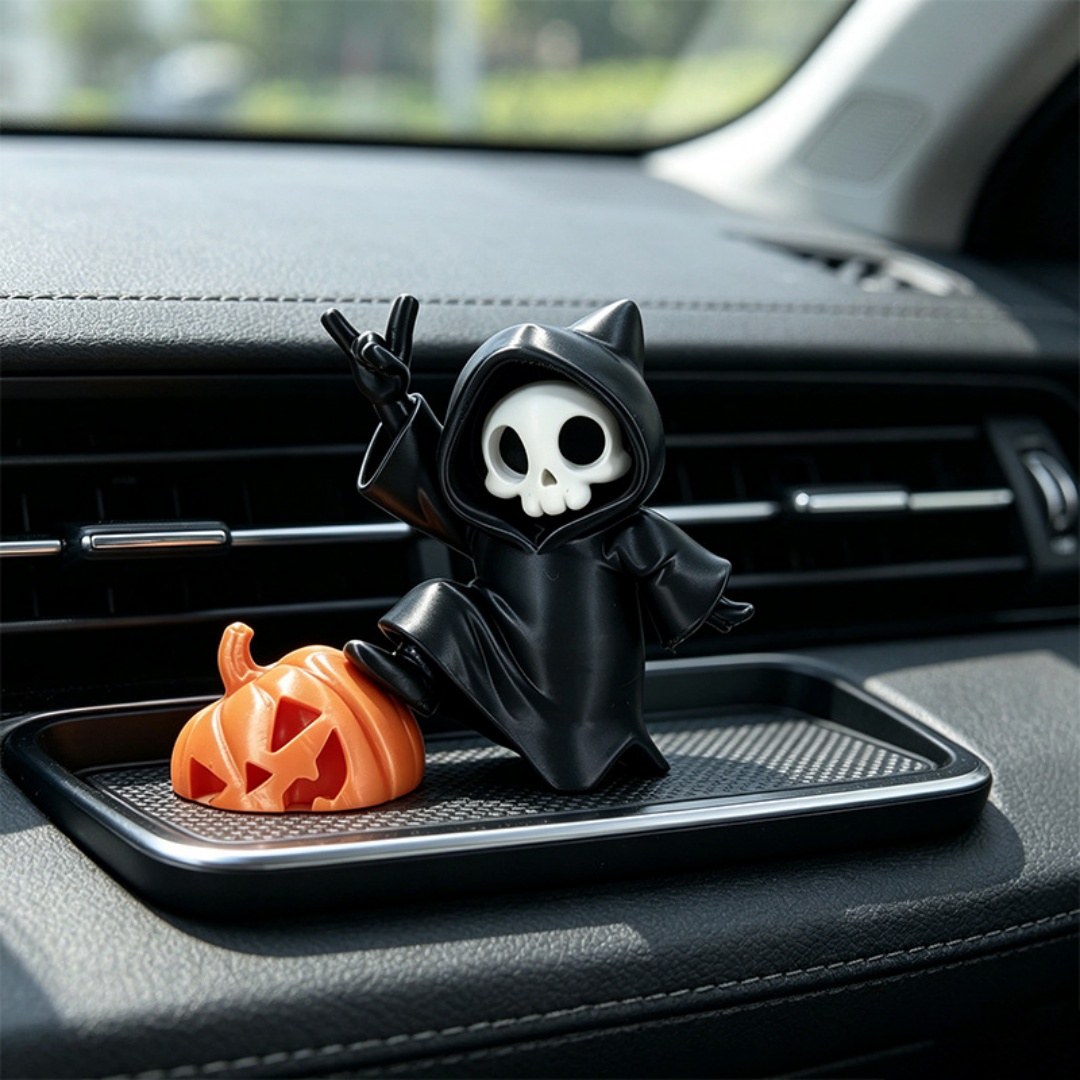 Car Accessories Oman - Figurka Halloweenowa z kocimi uszami, Ponury