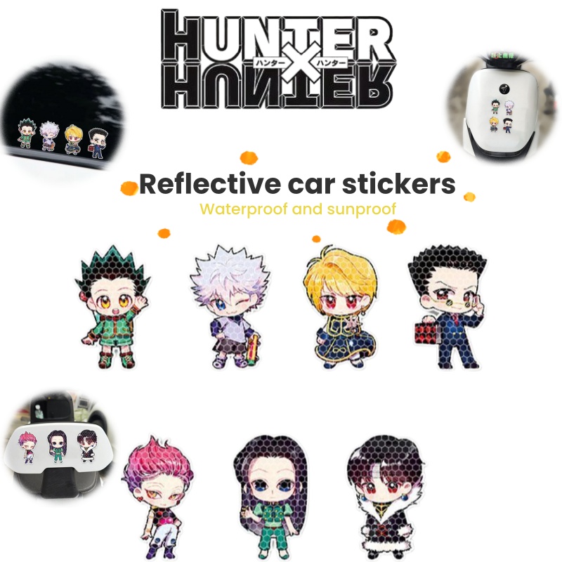 Car Accessories Parts - Anime Full-Time Hunter Mocna Odblaskowa Naklejka