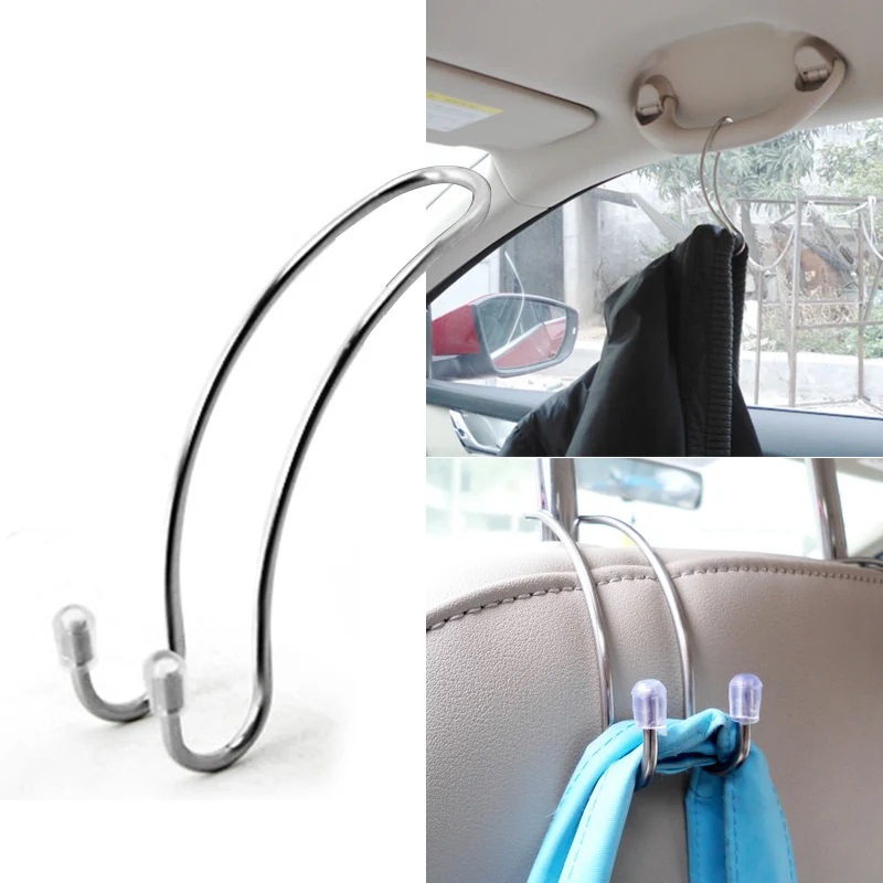 Car Accessories Hanging - 2 szt./zestaw Metalowy haczyk na fotel