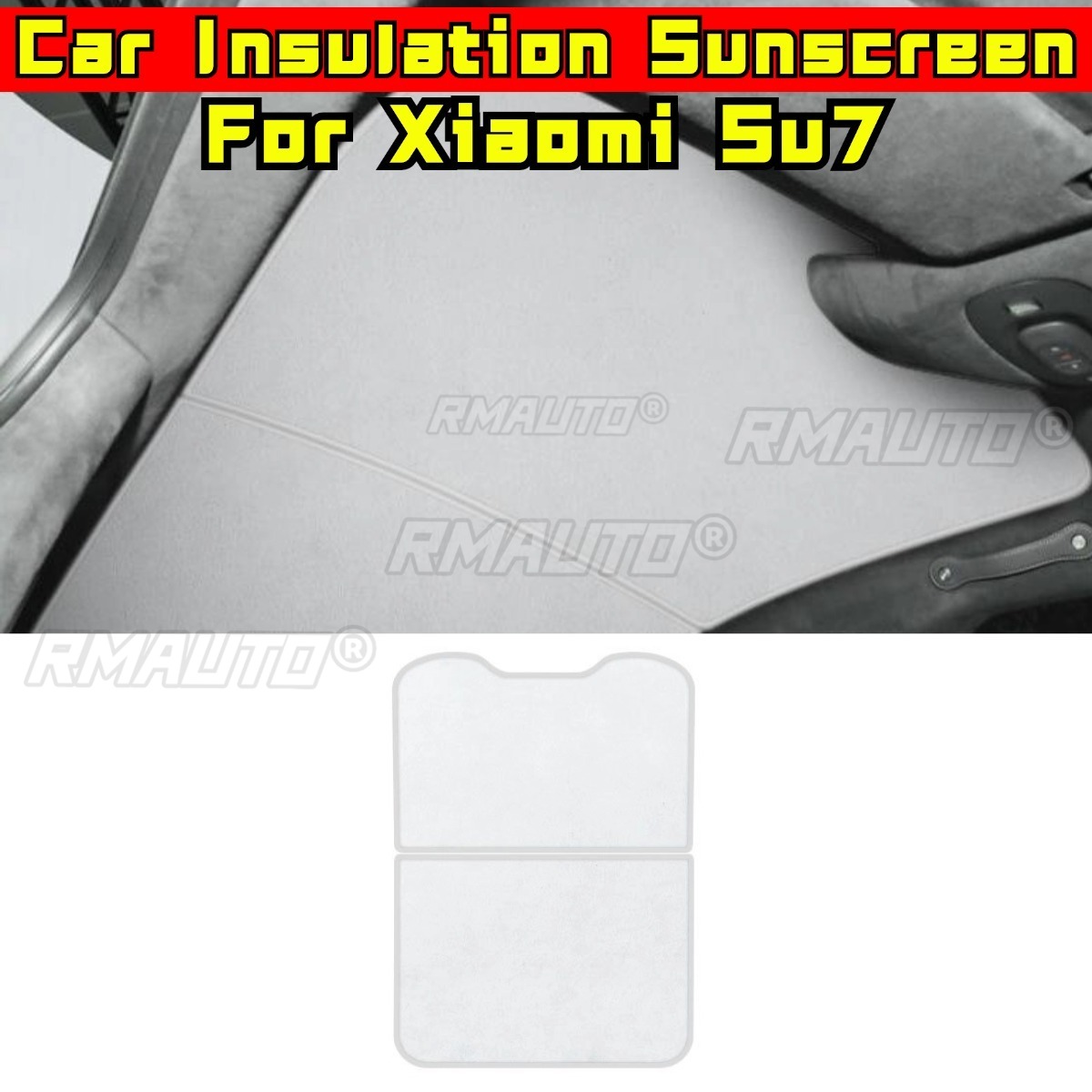 Car Accessories Xiaomi - Elektrostatyczne zasłony przeciwsłoneczne do dachu samochodowego