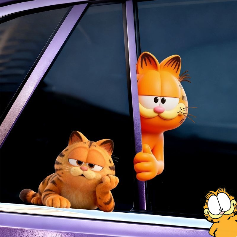 Car Accessories To Buy - Naklejki Garfield anime kreskówka słodkie śmieszne