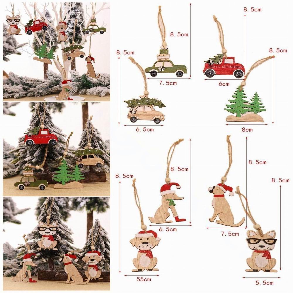 8 szt. świątecznych zawieszek, – Car Accessories Xmas recenzja i cena